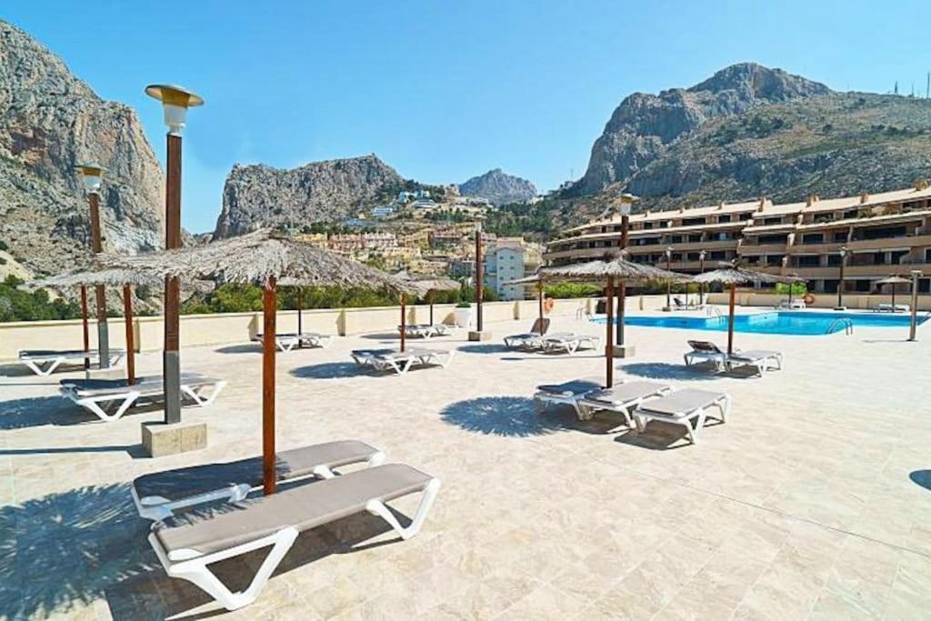 Pueblo Mascarat Con Vista Al Mar Apartman Altea la Vieja Kültér fotó